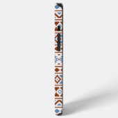 Aztec Essence Pattern II Rust Blue Cream iPhone Hoesje (Linkerkant)