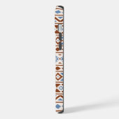 Aztec Essence Pattern II Rust Blue Cream iPhone Hoesje (Linkerkant)