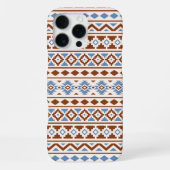 Aztec Essence Pattern II Rust Blue Cream iPhone Hoesje (Achterkant)