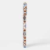 Aztec Essence Pattern II Rust Blue Cream iPhone Hoesje (Rechterkant)