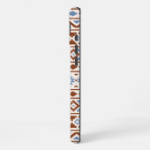 Aztec Essence Pattern II Rust Blue Cream iPhone Hoesje (Linkerkant)