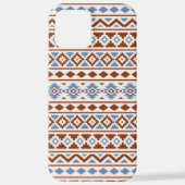 Aztec Essence Pattern II Rust Blue Cream iPhone Hoesje (Achterkant)