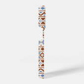 Aztec Essence Pattern II Rust Blue Cream iPhone Hoesje (Rechterkant)