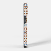 Aztec Essence Pattern II Rust Blue Cream iPhone Hoesje (Rechterkant)