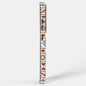 Aztec Essence Pattern II Rust Blue Cream Samsung Galaxy Hoesje (Rechterkant)
