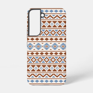Aztec Essence Pattern II Rust Blue Cream Samsung Galaxy Hoesje