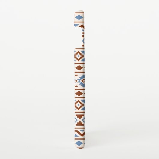 Aztec Essence Pattern II Rust Blue Cream Samsung Galaxy Hoesje (Rechterkant)