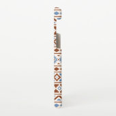 Aztec Essence Pattern II Rust Blue Cream Samsung Galaxy Hoesje (Linkerkant)