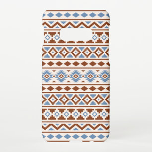 Aztec Essence Pattern II Rust Blue Cream Samsung Galaxy S10E Hoesje