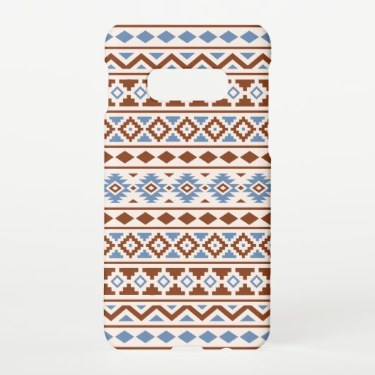 Aztec Essence Pattern II Rust Blue Cream Samsung Galaxy Hoesje (Achterkant)