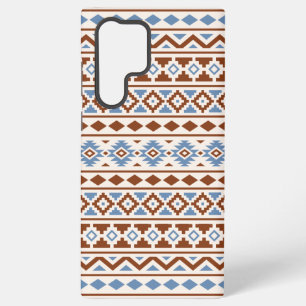 Aztec Essence Pattern II Rust Blue Cream Samsung Galaxy Hoesje