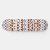 Aztec Essence Pattern II Rust Blue Cream Skateboard (Horizontaal)