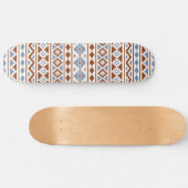 Aztec Essence Pattern II Rust Blue Cream Skateboard (Horizontaal)