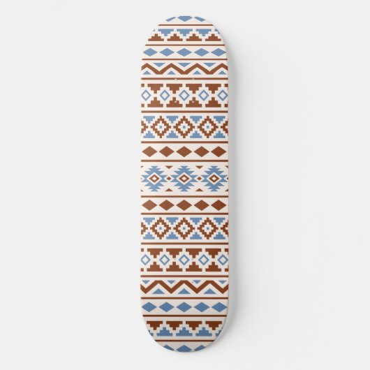 Aztec Essence Pattern II Rust Blue Cream Skateboard (Voorkant)