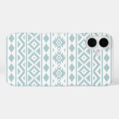 Aztec Essence Ptn III Eend Ei Blauw op Wit Case-Mate iPhone Case (Achterkant (horizontaal))