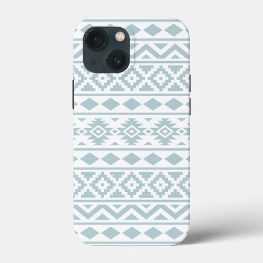 Aztec Essence Ptn III Eend Ei Blauw op Wit Case-Mate iPhone Case (Achterkant)