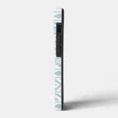 Aztec Essence Ptn III Eend Ei Blauw op Wit Case-Mate iPhone Case (Achterkant / Links)