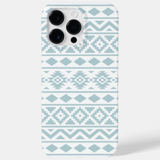 Aztec Essence Ptn III Eend Ei Blauw op Wit Case-Mate iPhone Case (Achterkant)