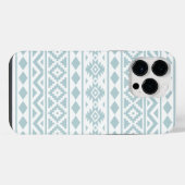 Aztec Essence Ptn III Eend Ei Blauw op Wit iPhone Hoesje (Achterkant horizontaal)