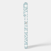 Aztec Essence Ptn III Wit op Duck Egg Blue Case-Mate iPhone Case (Achterkant / Links)