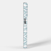 Aztec Essence Ptn III Wit op Duck Egg Blue Case-Mate iPhone Case (Achterkant / Rechts)