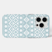 Aztec Essence Ptn III Wit op Duck Egg Blue Case-Mate iPhone Case (Achterkant (horizontaal))