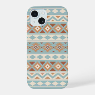 Aztec Essence Ptn IIIb Blauwe Crème Terracotta's iPhone 15 Case