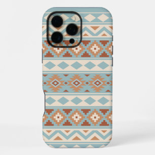 Aztec Essence Ptn IIIb Blauwe Crème Terracotta's iPhone 16 Pro Max Hoesje