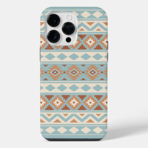 Aztec Essence Ptn IIIb Blauwe Crème Terracotta's iPhone 14 Pro Max Hoesje