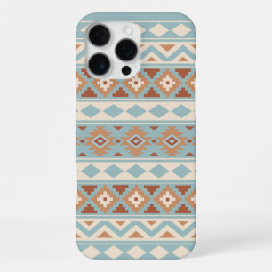 Aztec Essence Ptn IIIb Blauwe Crème Terracotta's iPhone 16 Pro Max Hoesje