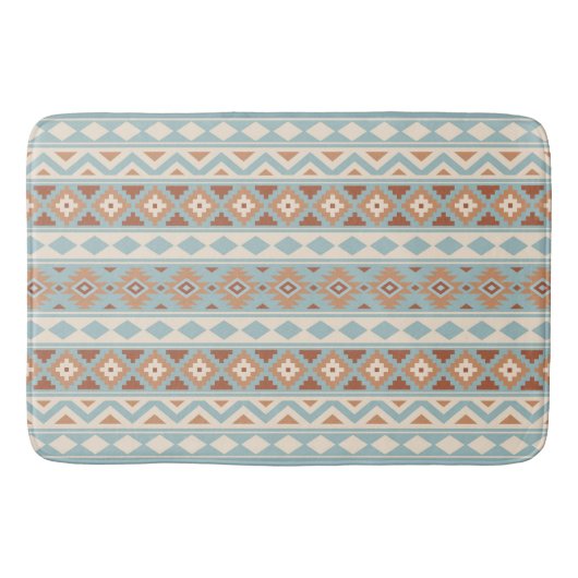 Aztec Essence Ptn IIIb Blue Cream Terracottas Badmat (Voorkant)