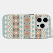 Aztec Essence Ptn IIIb Blue Cream Terracottas Case-Mate iPhone Case (Achterkant (horizontaal))