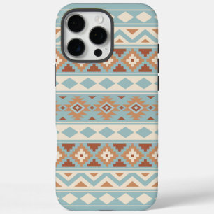 Aztec Essence Ptn IIIb Blue Cream Terracottas iPhone 16 Pro Max Hoesje