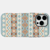 Aztec Essence Ptn IIIb Blue Cream Terracottas Case-Mate iPhone Case (Achterkant (horizontaal))