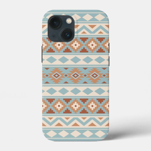 Aztec Essence Ptn IIIb Blue Cream Terracottas Case-Mate iPhone Case (Achterkant)