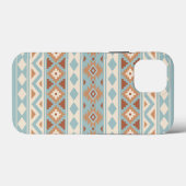 Aztec Essence Ptn IIIb Blue Cream Terracottas Case-Mate iPhone Case (Achterkant (horizontaal))