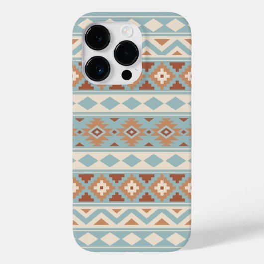 Aztec Essence Ptn IIIb Blue Cream Terracottas Case-Mate iPhone Case (Achterkant)