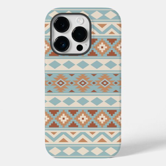 Aztec Essence Ptn IIIb Blue Cream Terracottas Case-Mate iPhone Case (Achterkant)