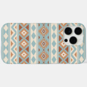 Aztec Essence Ptn IIIb Blue Cream Terracottas Case-Mate iPhone Case (Achterkant (horizontaal))