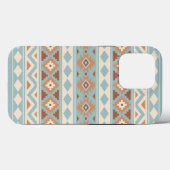 Aztec Essence Ptn IIIb Blue Cream Terracottas Case-Mate iPhone Case (Achterkant (horizontaal))