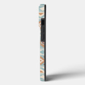 Aztec Essence Ptn IIIb Blue Cream Terracottas Case-Mate iPhone Case (Achterkant / Links)