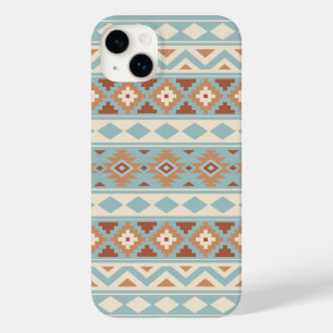Aztec Essence Ptn IIIb Blue Cream Terracottas Case-Mate iPhone 14 Plus Hoesje