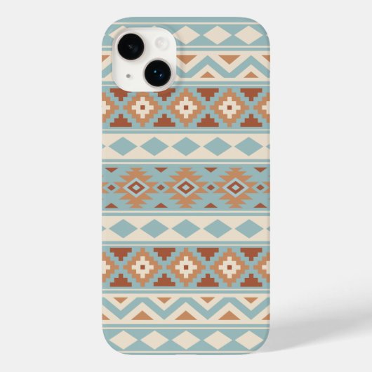 Aztec Essence Ptn IIIb Blue Cream Terracottas Case-Mate iPhone Case (Achterkant)