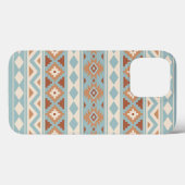 Aztec Essence Ptn IIIb Blue Cream Terracottas Case-Mate iPhone Case (Achterkant (horizontaal))