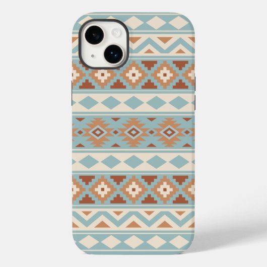 Aztec Essence Ptn IIIb Blue Cream Terracottas Case-Mate iPhone Case (Achterkant)