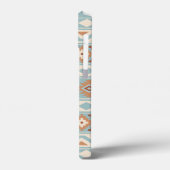 Aztec Essence Ptn IIIb Blue Cream Terracottas Case-Mate iPhone Case (Achterkant / Links)