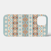 Aztec Essence Ptn IIIb Blue Cream Terracottas Case-Mate iPhone Case (Achterkant (horizontaal))