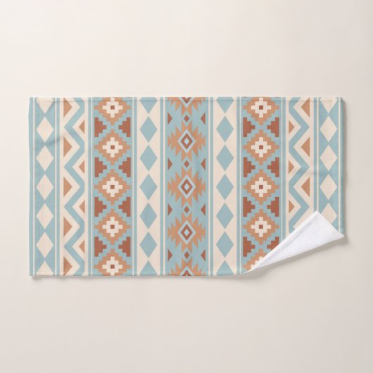 Aztec Essence Ptn IIIb Blue Cream Terracottas Handdoek (Handdoek)
