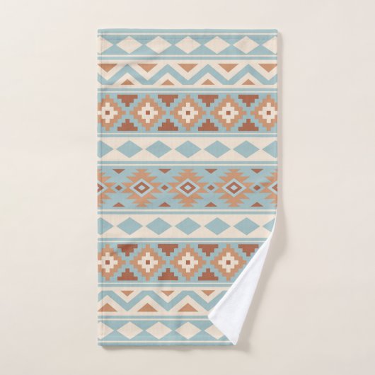 Aztec Essence Ptn IIIb Blue Cream Terracottas Handdoek (Handdoek)