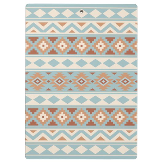 Aztec Essence Ptn IIIb Blue Cream Terracottas Klembord (Achterkant)